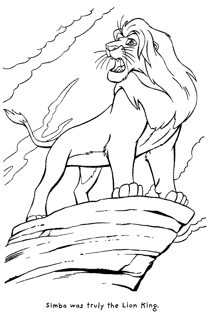 Coloring Pages Online: Lion King Coloring Pages