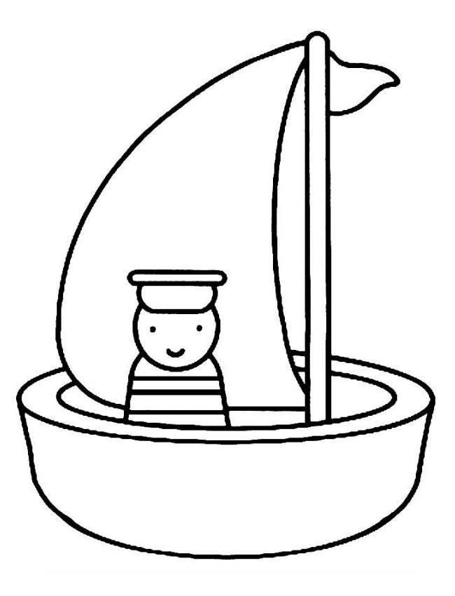 Coloring pages boats and sailboats - picture 11