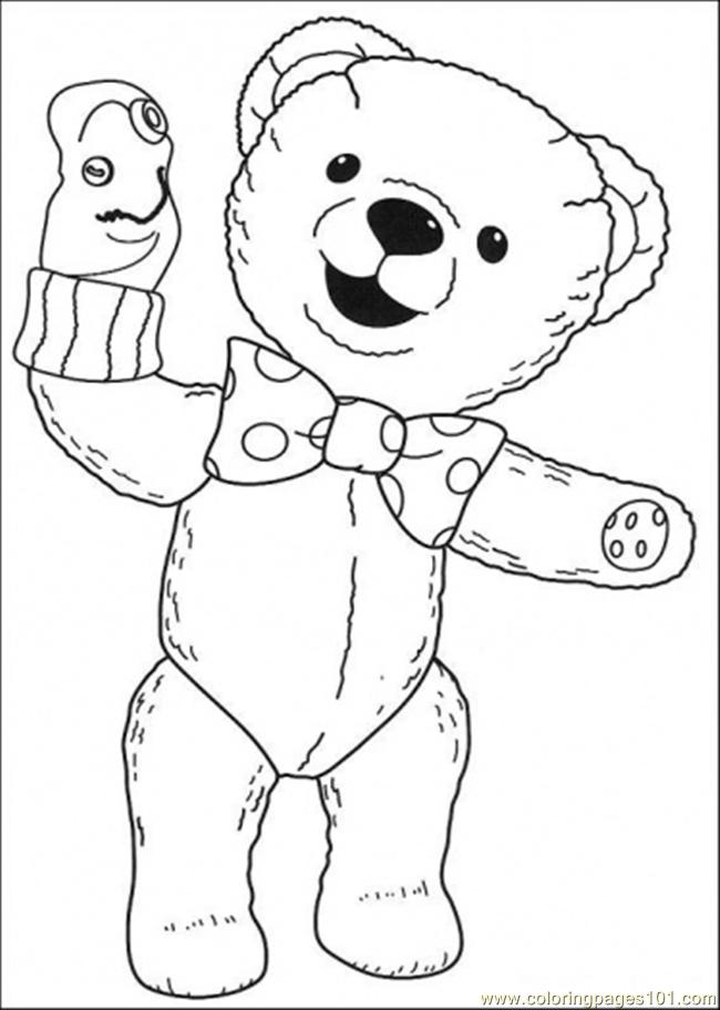 printable coloring page The Bear Andy Pandy « Printable Coloring Pages