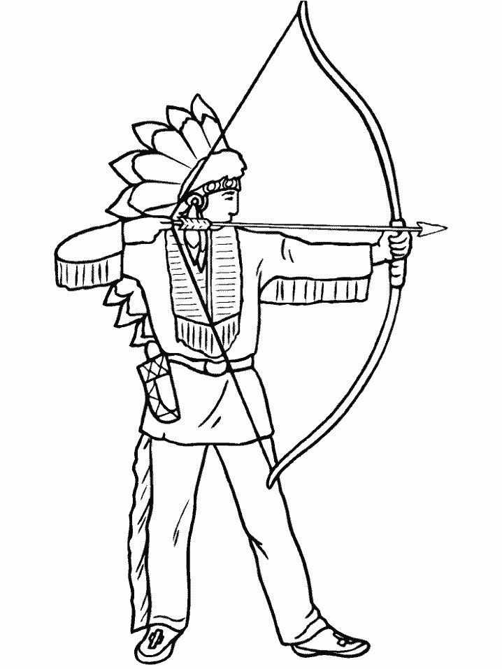Printable Native5 People Coloring Pages