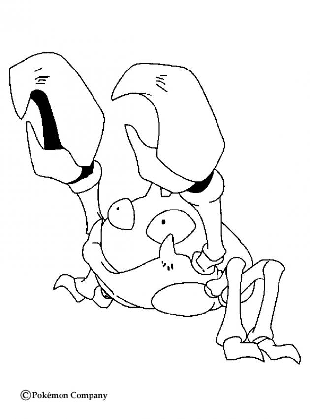 WATER POKEMON coloring pages - Krabby's pincers