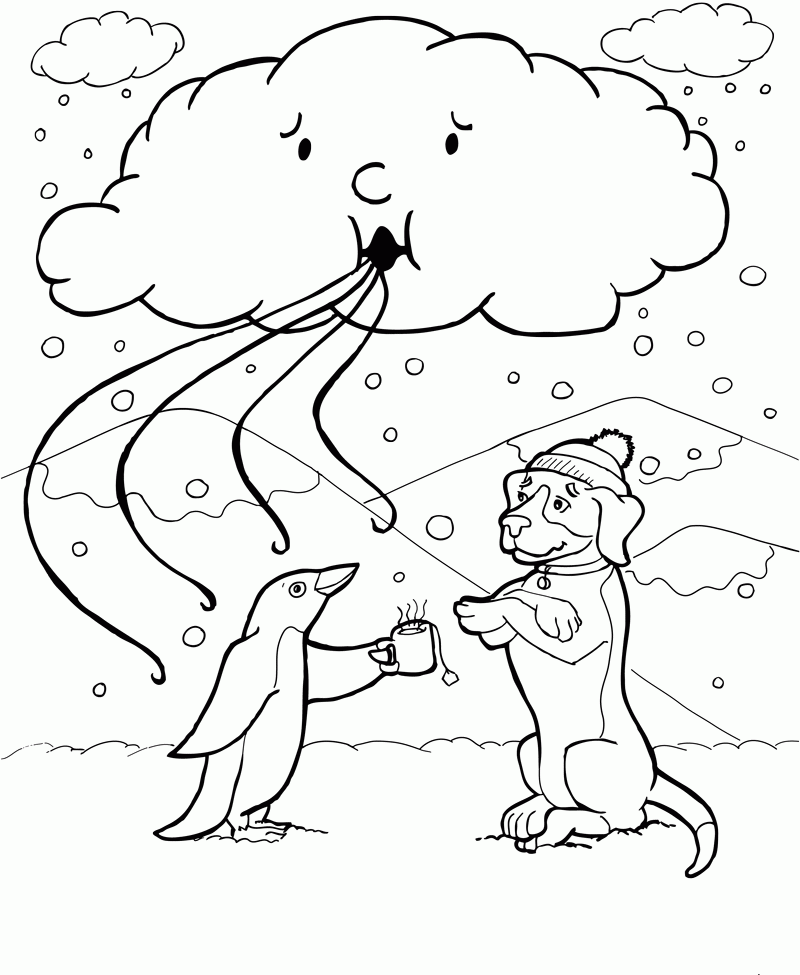 Weather Coloring Pages Kids - Coloring Home