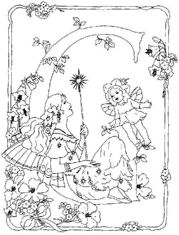Alphabet Fairies | Free Printable Coloring Pages 
