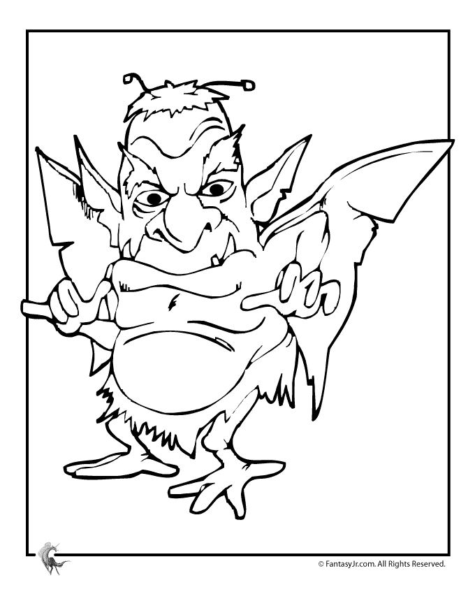 Gargoyle Coloring Pages 556 | Free Printable Coloring Pages