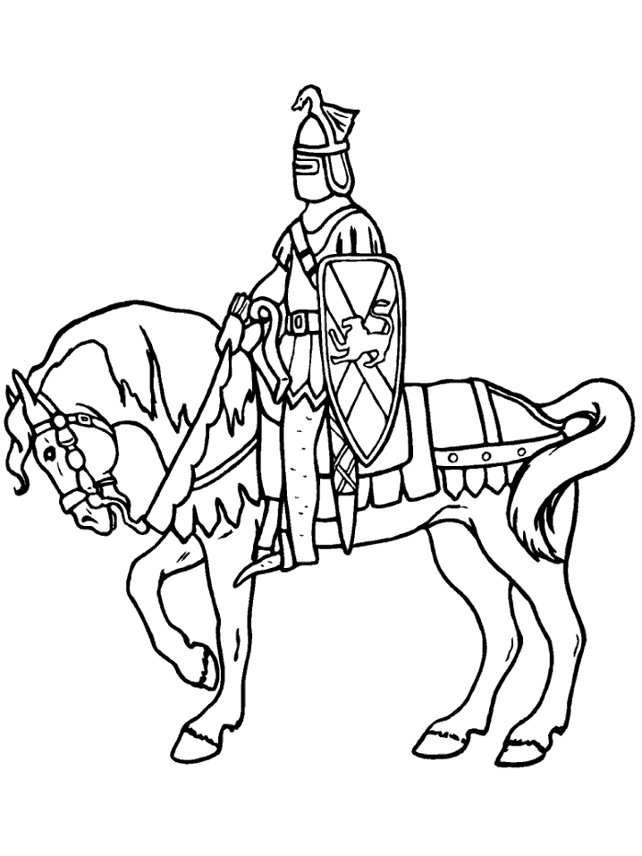 Knights Coloring Pages - Coloringpages1001.