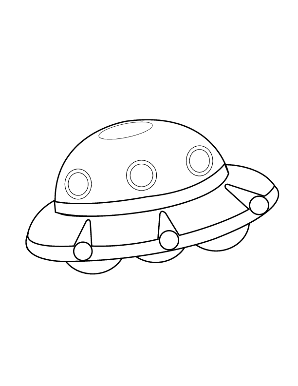 ufos Colouring Pages