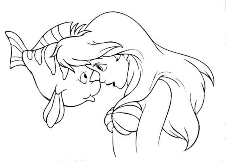 Ariel Little Mermaid Coloring Pages Download Free Printable 61063 