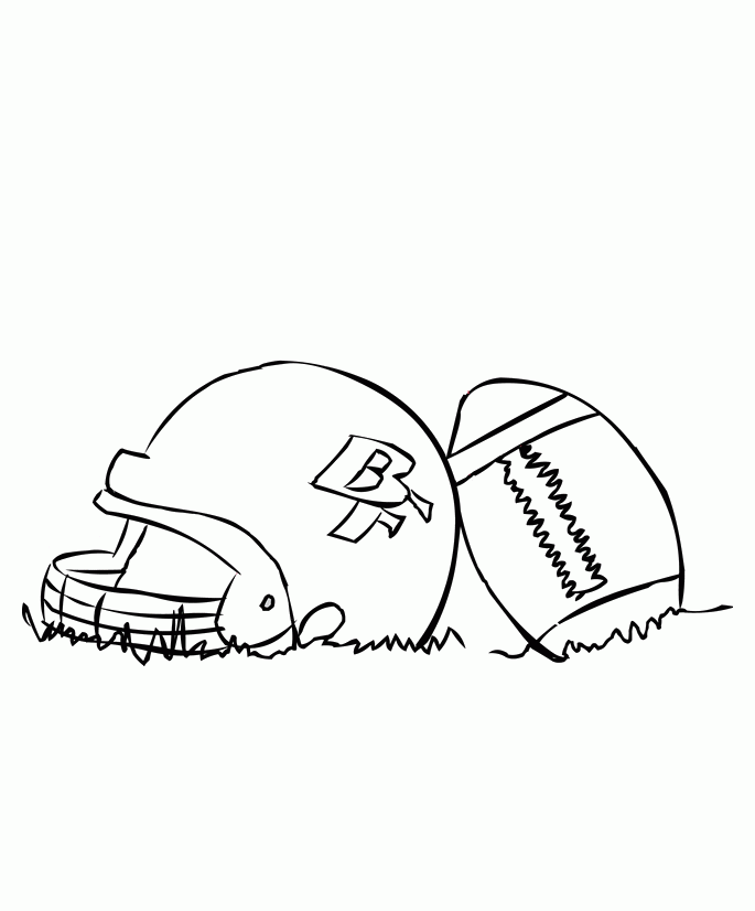Football Helmet Carolina Panthers Coloring Pages - Football 