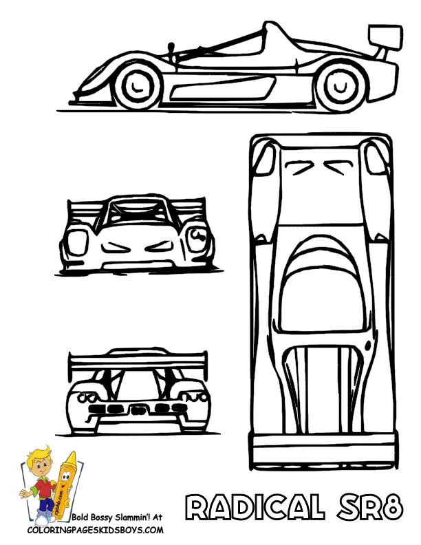 Glorious Car Coloring Pages | Cars | NASCAR | Free Coloring 