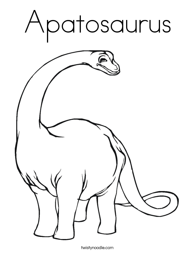 Apatosaurus Coloring Pages | Dinosaurs Pictures and Facts
