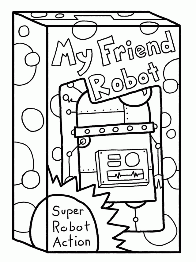 My Friend Robot Coloring Pages Coloring Pages 195622 Robot 