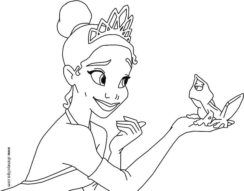 The Princess and the Frog Coloring Pages - Disney Kids' Games 