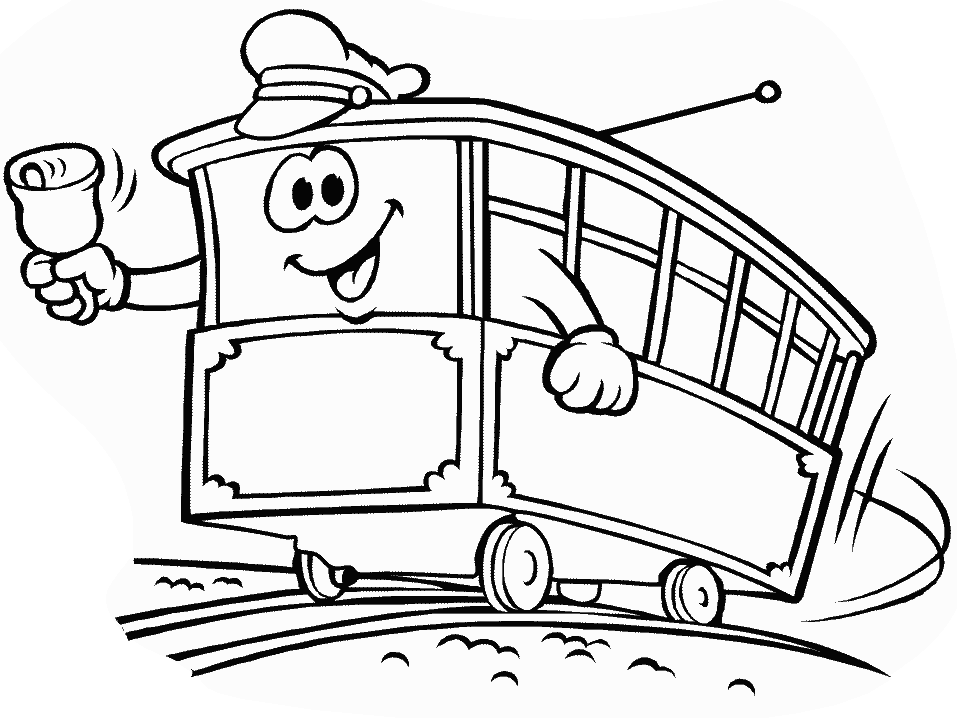 Cablecar Transportation Coloring Pages & Coloring Book