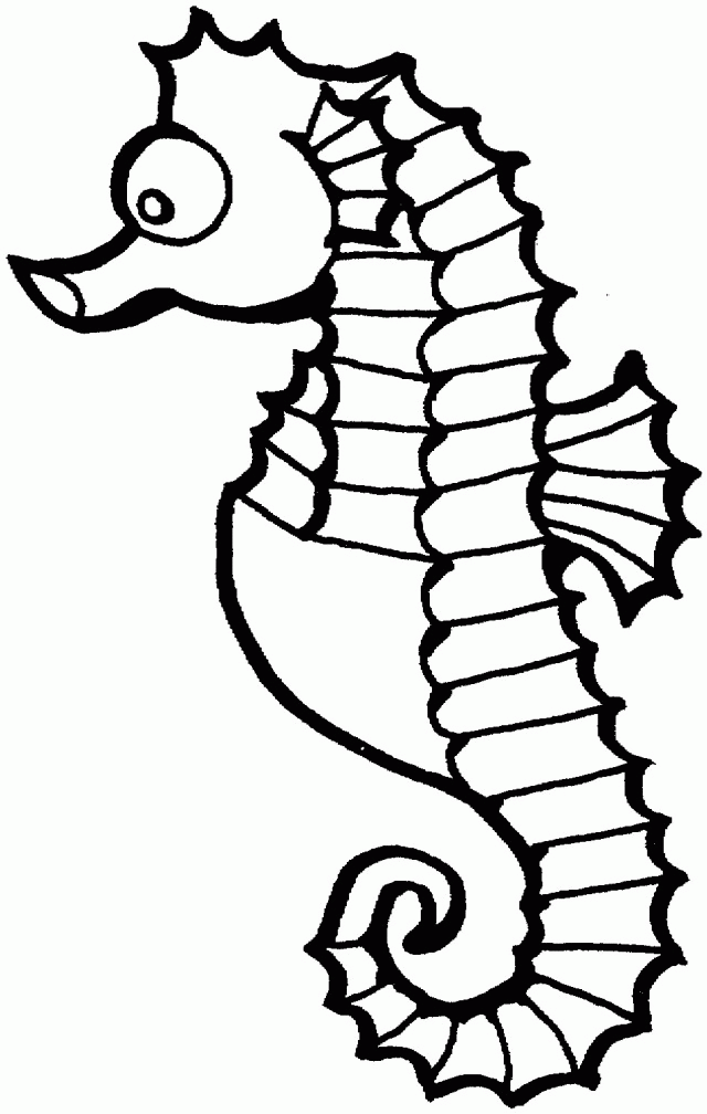 Sea Creatures Coloring Pages For Kids Printable Coloring Sheet 