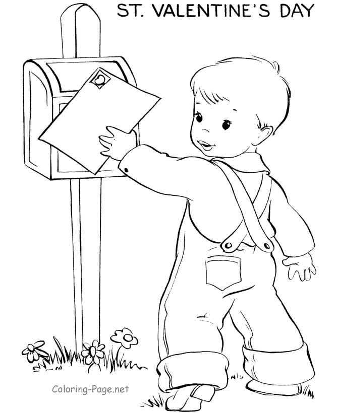 Valentine Coloring Pages - St. Valentine's Day