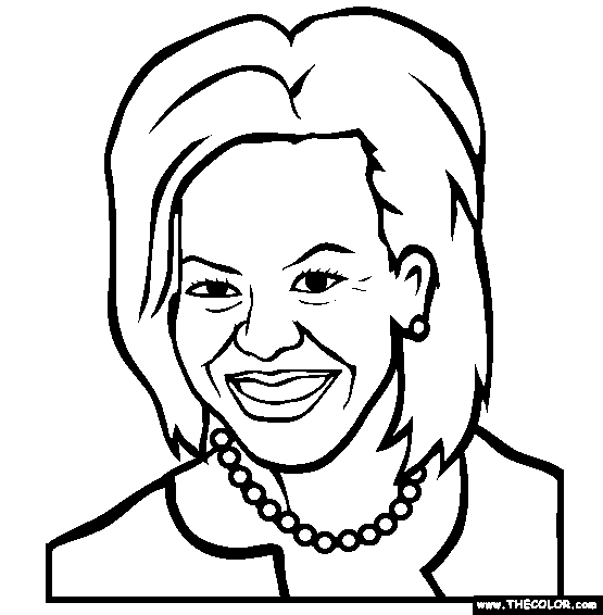 Michelle Obama Coloring Page