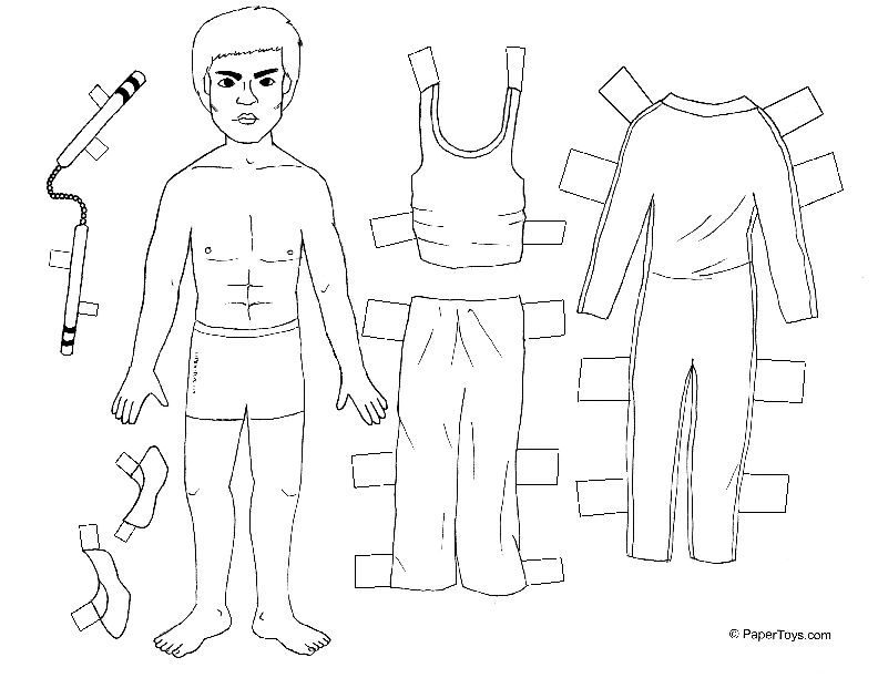 Printable paper doll cutouts Mike Folkerth - King of Simple 