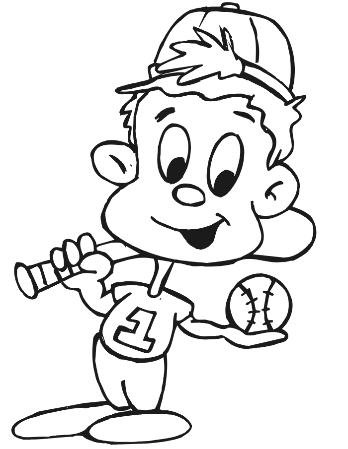 Baseball Coloring Pages For Kids Printable Coloring Home