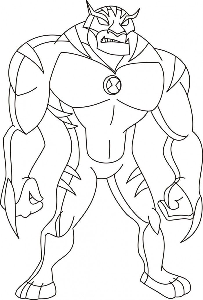 Ben 10 Coloring Pages Picture For Kids Printable