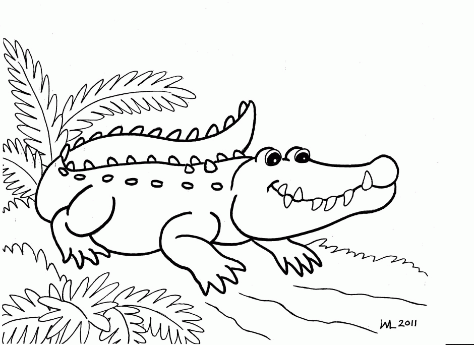 Vector Of A Cartoon Actor Crocodile Bowing Coloring Page Outline 