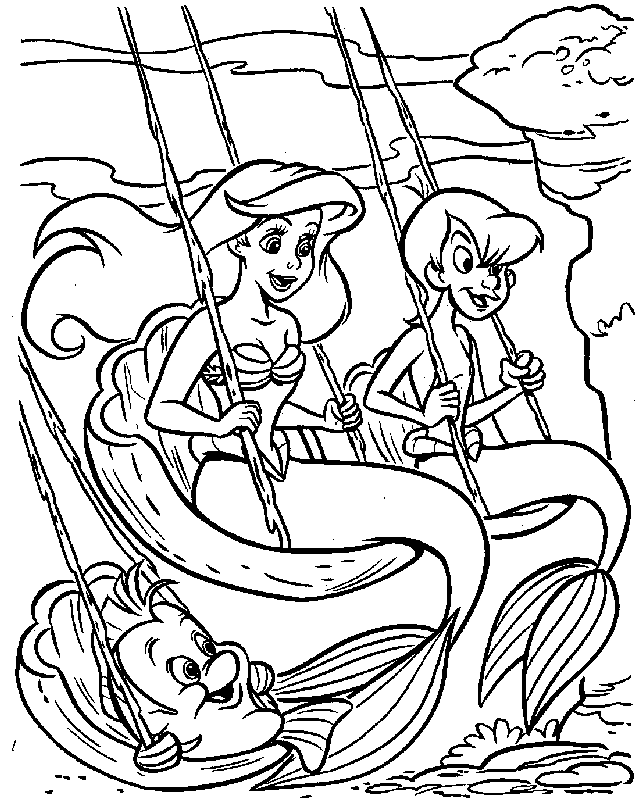 Coloring Page - The little mermaid coloring pages 16
