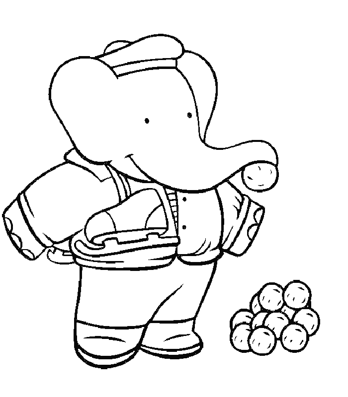 2014 Babar coloring pages