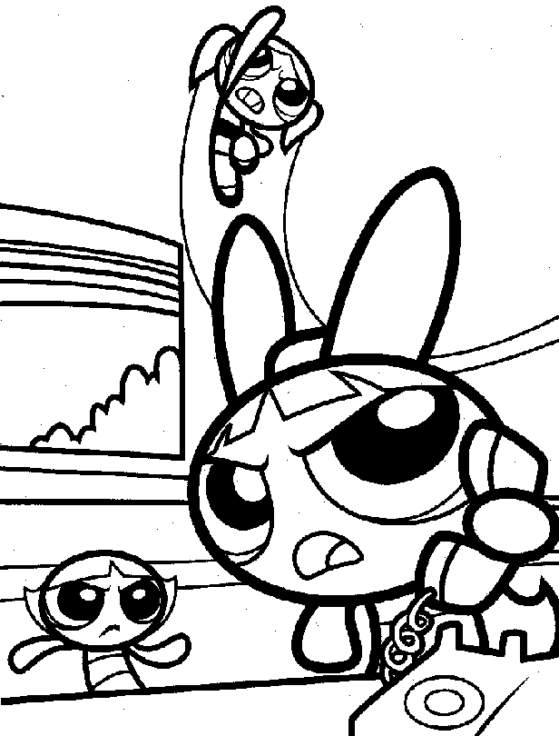 Powerpuff-girls-coloring-pages-3 | Free Coloring Page Site