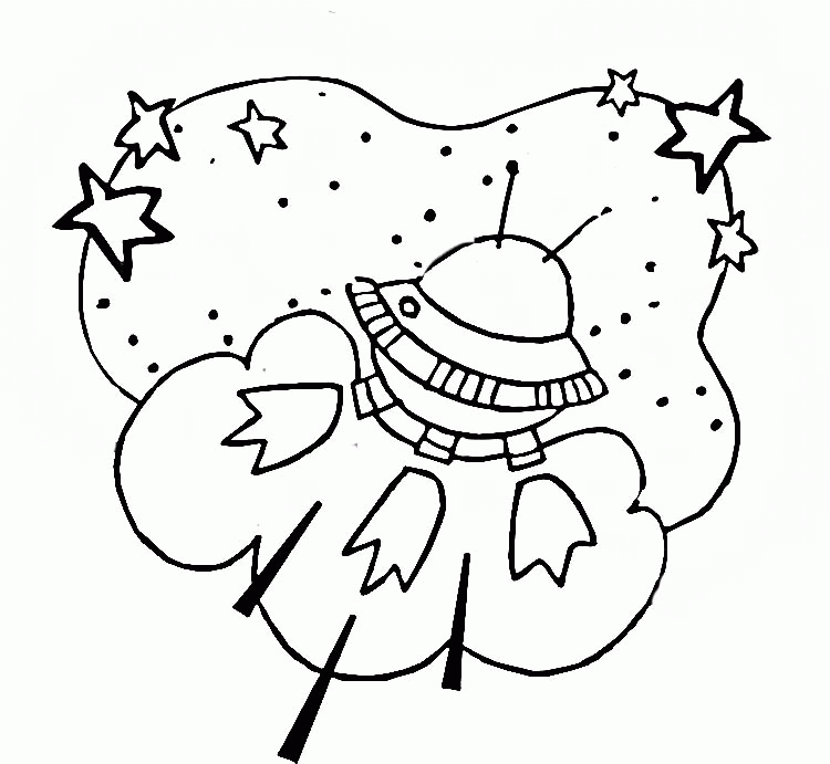 Free Printable Spaceship Coloring Pages For Kids