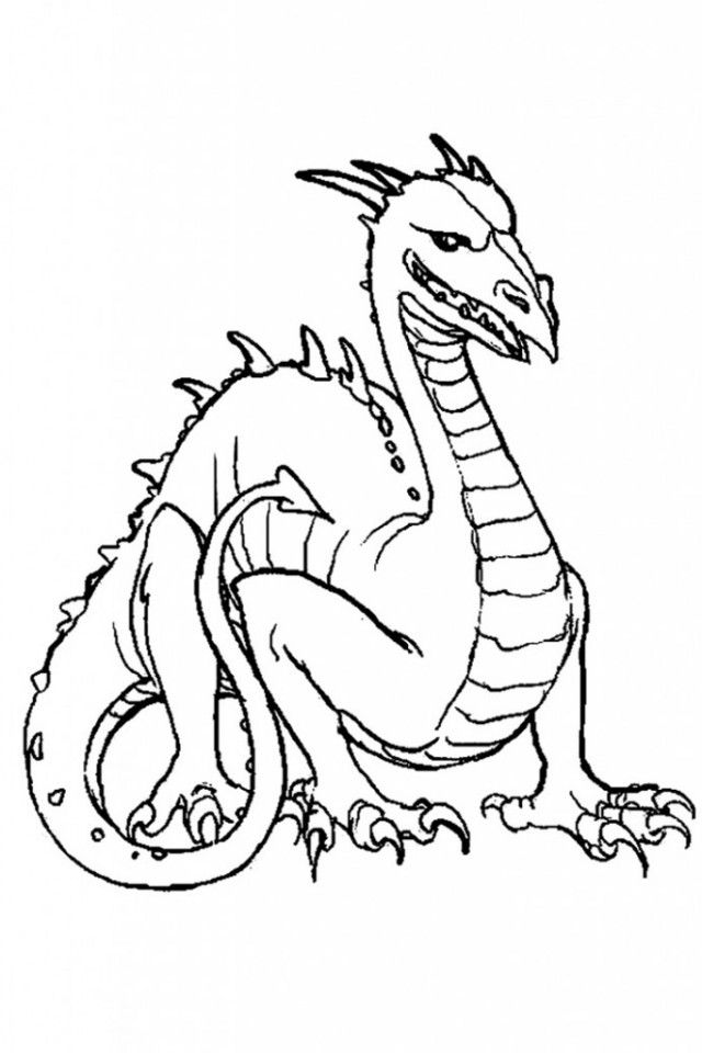komodo dragon coloring pages | Printable Coloring Pages For Kids 