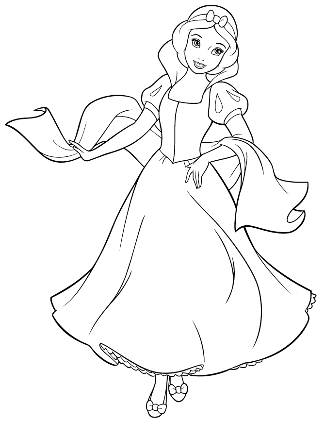 Princess Snow White Coloring Pages