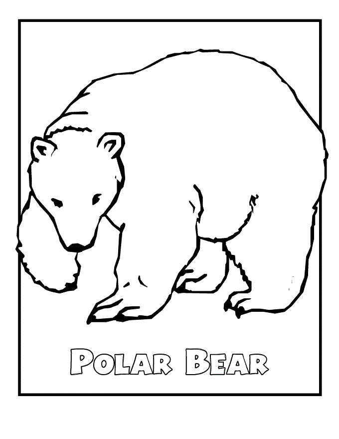 Polar Bear Coloring Pages - Coloring Home