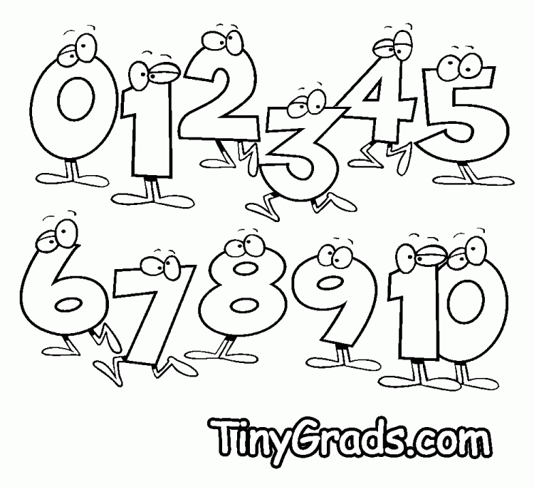 Coloring Pages Numbers 1-10 | Printable Coloring Pages For Kids