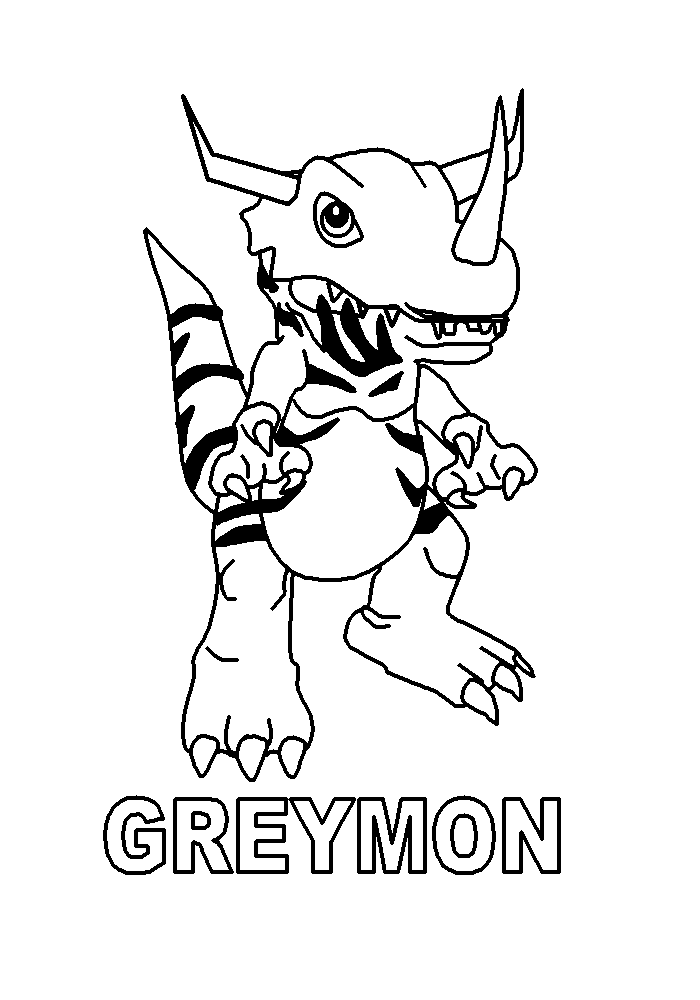 Coloring Page - Digimon coloring pages 32