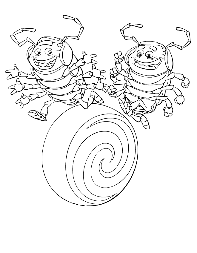 Free Bug's Life Coloring pages for children | Printable Coloring Pages