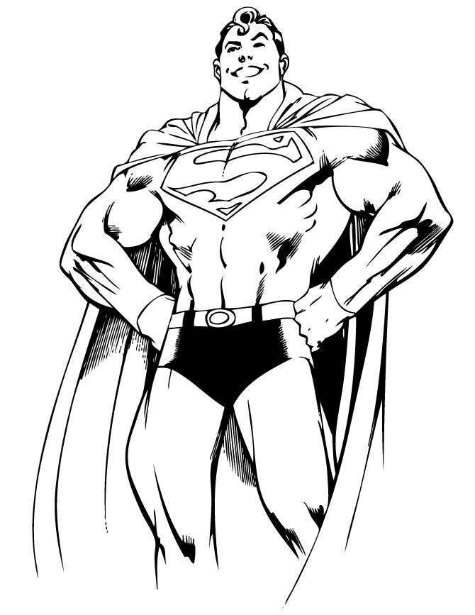 Superman Coloring Pages 483 | HelloColoring.com | Coloring Pages