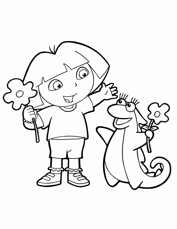 Dora the Explorer Coloring Pages (18) - Coloring Kids