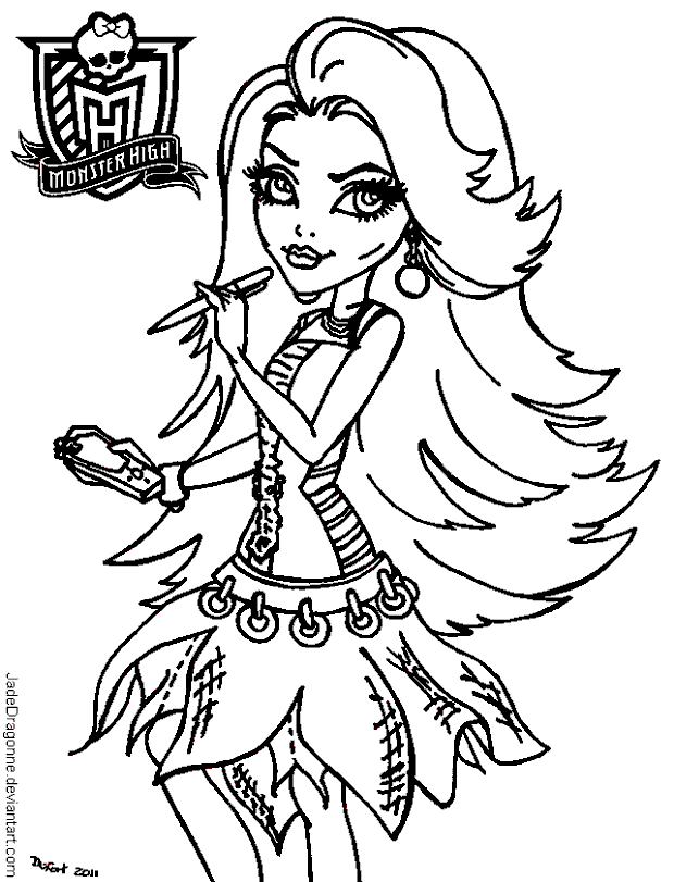Download Coloring Books Monster High Spectra Vondergeist To Print And Free - Coloring Home