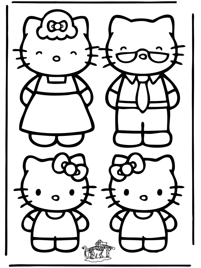 hello kitty word sssj4 Colouring Pages (page 2)