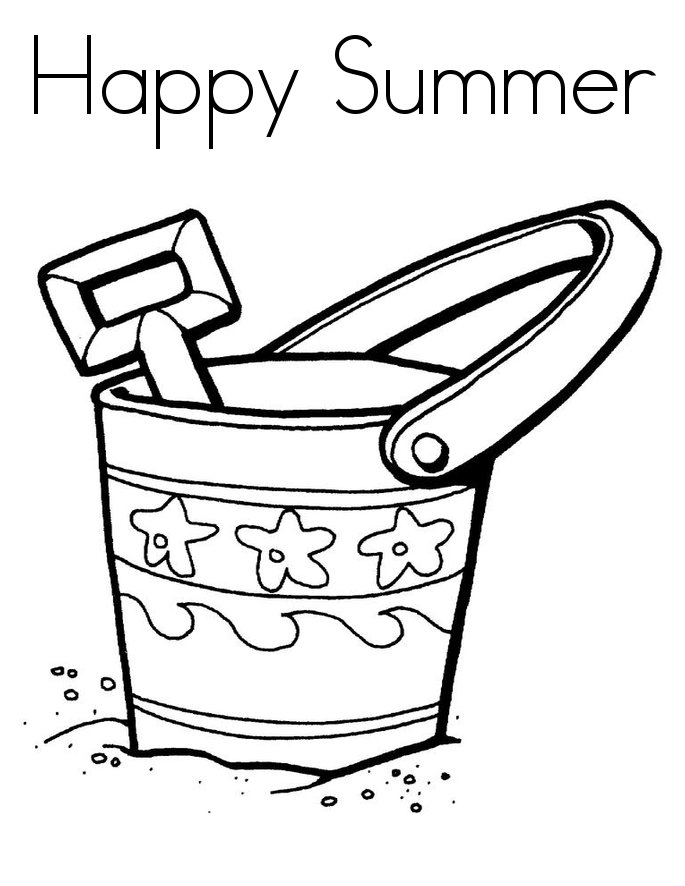Summer Coloring Pages for Kids- Free Printable Coloring Sheets