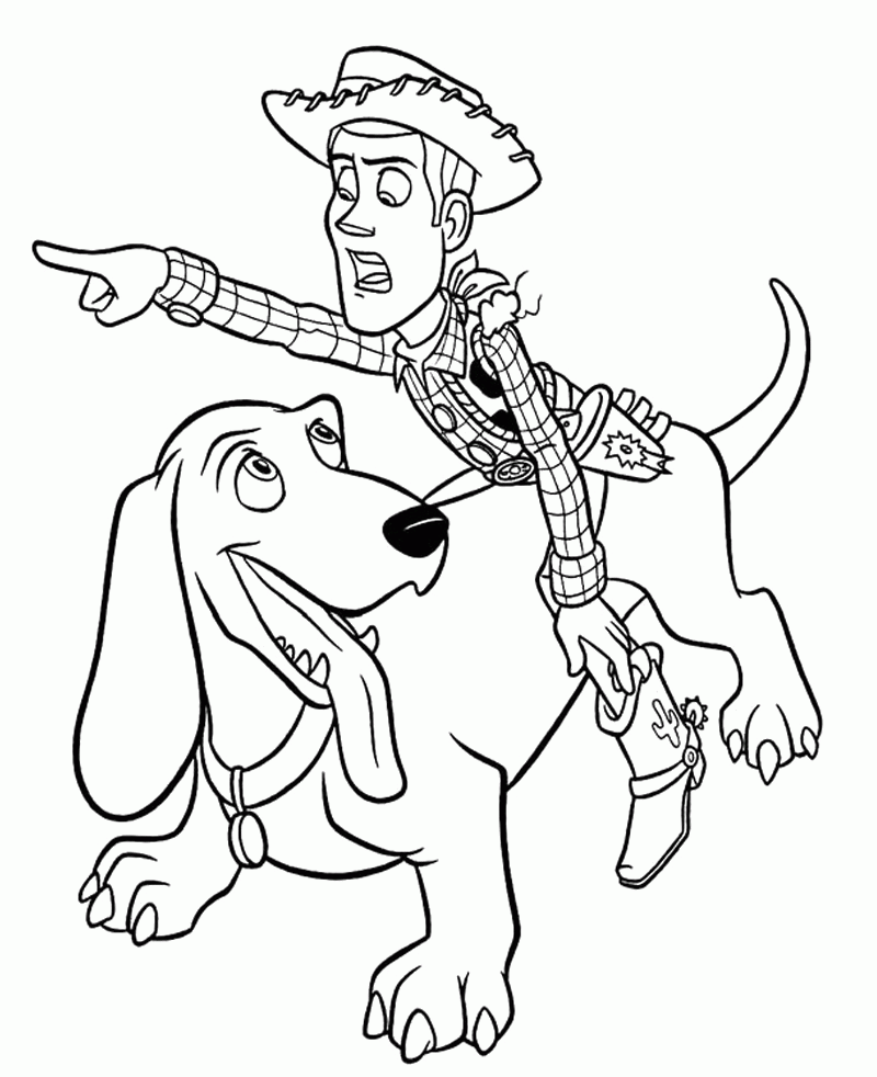 Woody Toy Story Coloring Pages - Toy Story Coloring Pages : iKids 