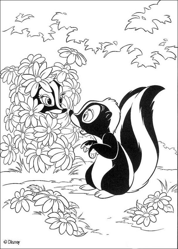 BAMBI coloring pages - Flower 7