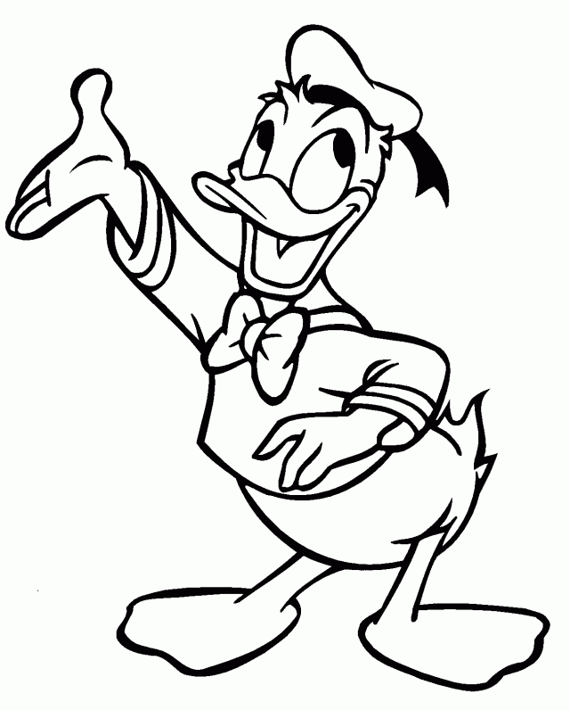 Birthday Printable Coloring Pages Donald Duck Birthday Coloring 