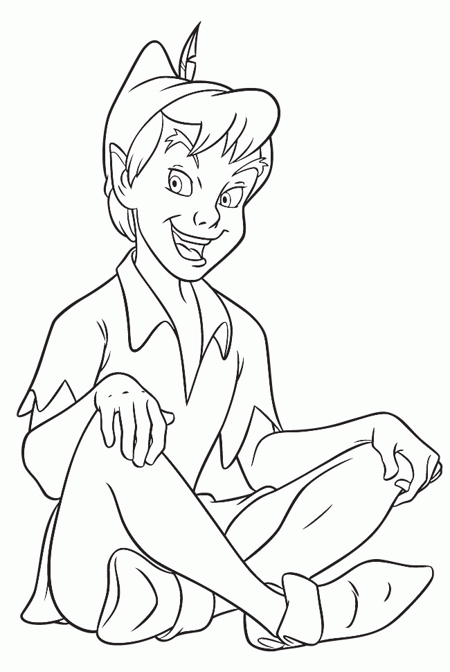 Peter Pan Coloring Page Back To Peter Pan Coloring Car Pictures