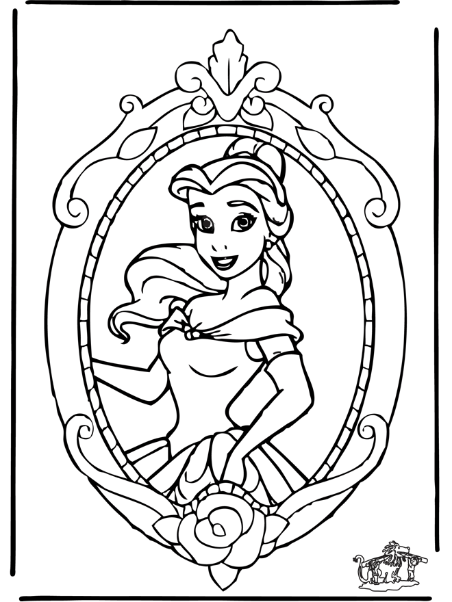 Princess Belle Coloring Pages 161 | Free Printable Coloring Pages