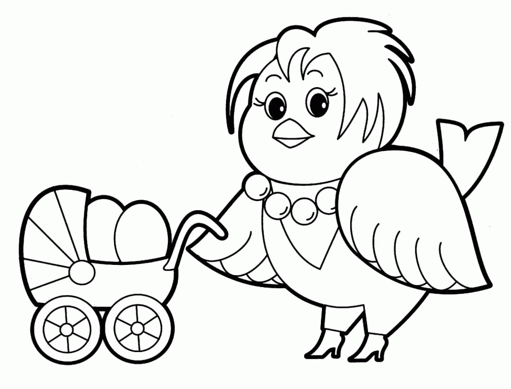 Free games for kids » Animals coloring pages for babies 139