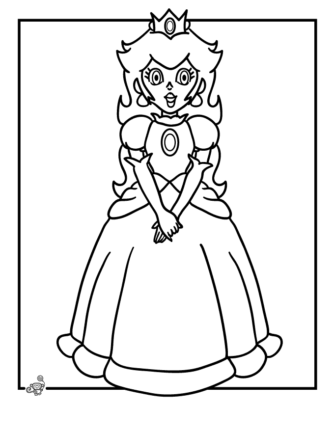 Princess Peach And Daisy Coloring Pages - Coloring Home