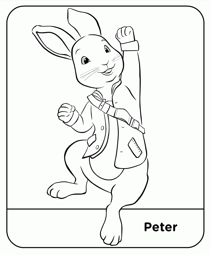 Peter Rabbit Images Coloring Home