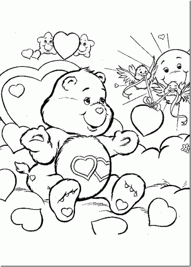 coloring pages of love bears | funny gif pictures