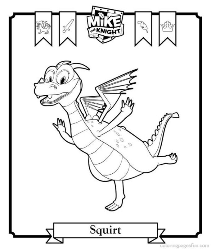 Knight Coloring Pages mike the knight coloring pages to print 