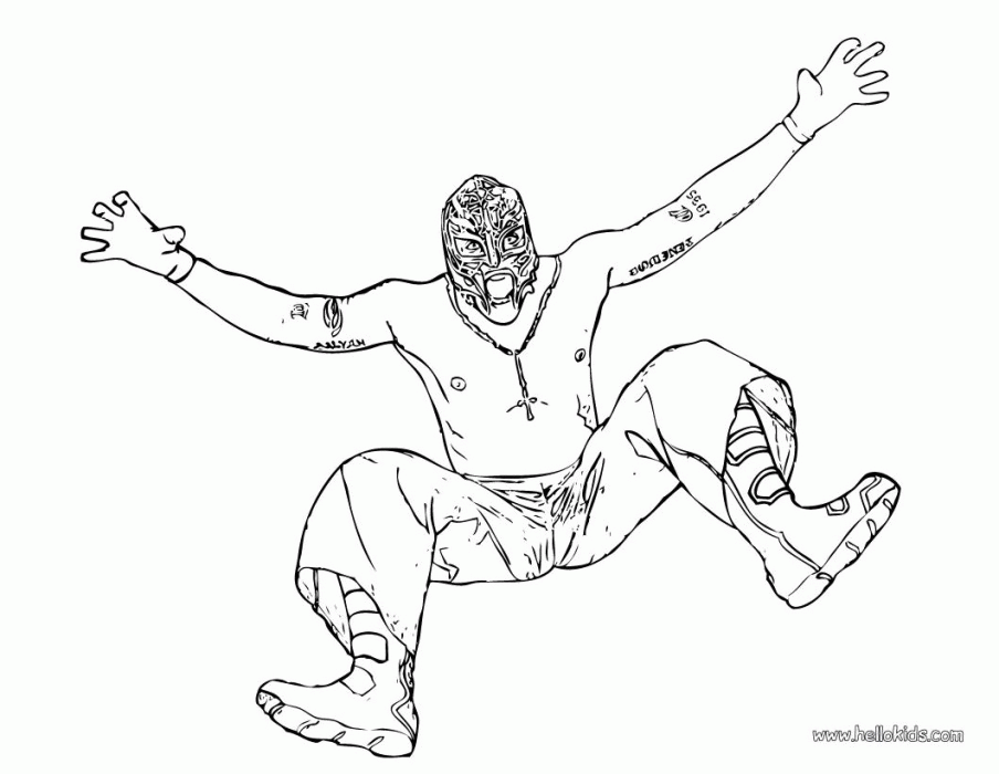 Wwe Rey Mysterio Coloring Pages